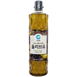 청정원 엑스트라버진 올리브유, 900ml, 2개