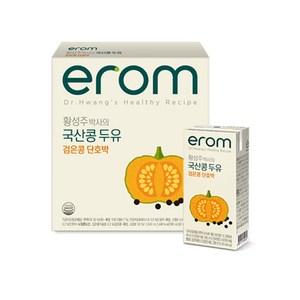 이롬 황성주 박사의 국산콩 두유 검은콩 단호박, 190ml, 16개