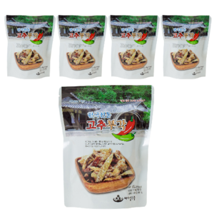 바다샘식품 짜지않고 맛있는 고추부각 40g, 5개