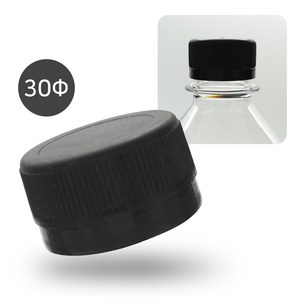 생수기본캡30mm_블랙(100ea), 100개