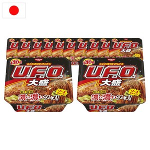 [일본] Nissin Yakisoba 닛신 UFO 야키소바 라멘 컵라면 도시락 대용량 167g, 12개