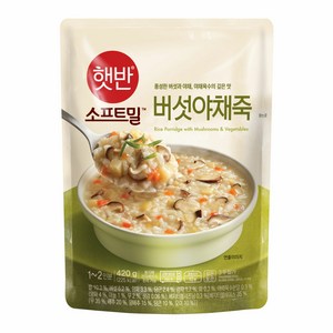 비비고 버섯야채죽, 420g, 14개