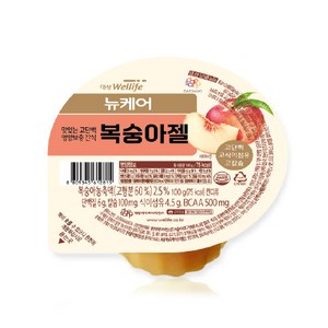 뉴케어 영양간식 복숭아젤, 100g, 40개