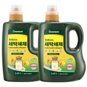 컨센서스 표준형 순한 세탁세제 베이비로션 3.45L x2개, 1개