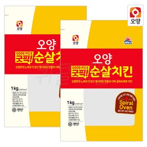 [현대프리마켓] 사조오양 굿픽 순살치킨, 1kg, 2개