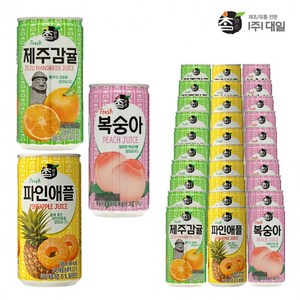 대일 참맑은 제주감귤+파인애플+복숭아 혼합 175ml x (각10개)총30개 제주감귤 파인애플 복숭아, 1세트