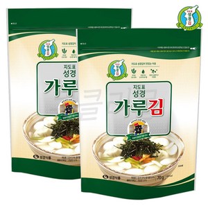 [퀴클리몰] 성경김 재래식 가루김, 70g, 2개