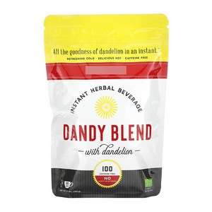 Dandy Blend 댄디 블렌드 인스턴트 허브 음료 단델리온 디카페인 100g, 1개입, 1개