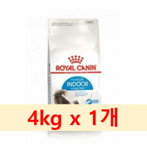 로얄캐닌 고양이사료 인도어 롱헤어 4kg, 1개