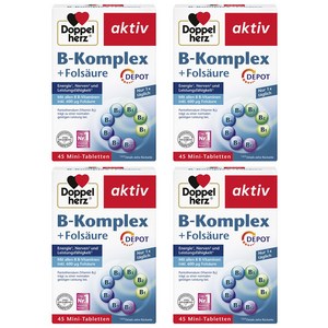 Doppelhez 도펠헤르츠 독일 B 콤플렉스 디팟 B Komplex 45타블렛 4팩, 4개, 45정