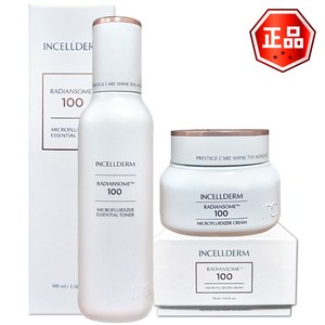 인셀덤 래디언솜 100 마이크로플루다이저 2종 토너 100ml+크림 50ml/미백 화장품, 1개