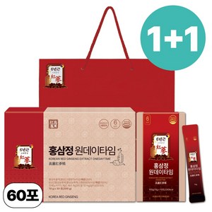 [1+1한정특가] 6년근 홍삼정 홍삼 명절선물 완판10만박스 쇼핑백 유산균 포함 플라이삼육오(주), 30포, 2개