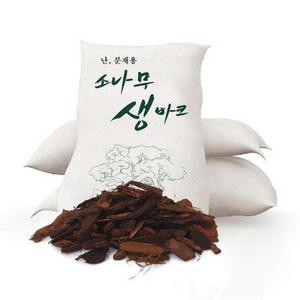 마이플랜트 소나무 바크 40L 조경 멀칭재 토양개량 대용량 분갈이흙, 숙성바크 중립(2~4cm)