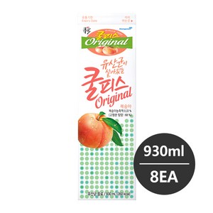 동원 소와나무 쿨피스 복숭아, 930ml, 8개