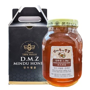 민두벌꿀 민통선 두타연 벌꿀, 1.2kg, 1개