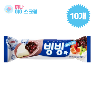 롯데제과 빙빙바 아이스크림, 10개, 75ml