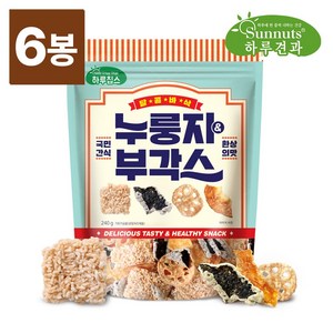 빠삭칩누룽지&부각스240gX3봉, 240g, 6개