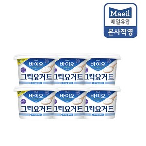 [매일유업] 매일바이오 그릭요거트 무가당 플레인 400g _냉장, 6개