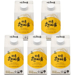 라온 현미유, 5개, 500ml