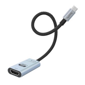 [soopii] Type-C 3.1 to HDMI 2.0 미러링 케이블 넷플릭스지원 CHF46A [0.15m], 1개