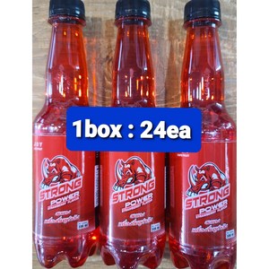 [태국 음료] STRONG POWER ENERGY DRINK 에너지 드링크 음료 (330ML X 24EA) WORLDFOOD, 24개, 330ml