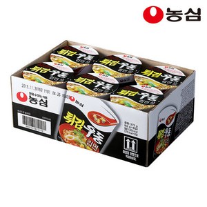 농심 튀김우동컵, 62g, 6개