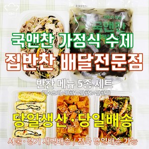 가정식 수제 집밥찬 5종 반찬세트 당일조리 배송 엄마손맛 식사한끼 문앞까지 새벽배송, 1세트, 3.5kg