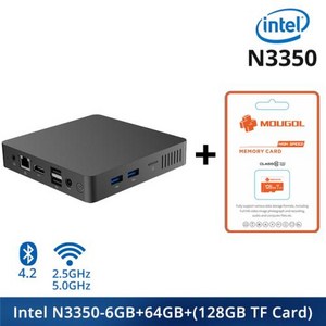 미니컴퓨터 고사양미니PC SOYO 에어 데스크탑 휴대용 컴퓨터 미니 PC 인텔 N3350 N4000 CPU 6G RAM 64G 128G ROM VGA USB30 Win10Pro W, 없음, 없음, 7) N3350 6G 64G 128G TF  UK