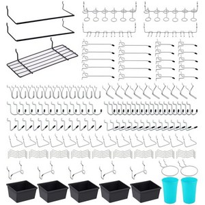 Pegboad Hooks Peg Boad Bins Locks fo Oganizing Vaious Tools 255 Pieces, 255PCS, 1개