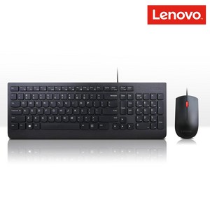 Lenovo USB Keyboad USB 유선 키보드 마우스 세트 벌크 한국어 SK-8823, 블랙, SK-8827, 일반형