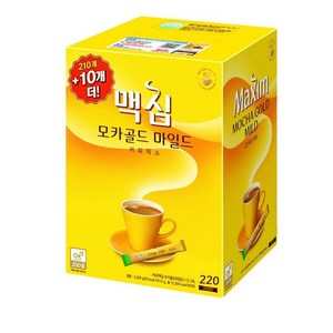 맥심 모카골드 커피믹스 210+10T, 12g, 220개입, 1개