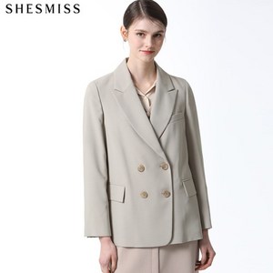 쉬즈미스 [쉬즈미스(SHESMISS)] 여유로운 더블버튼 세미오버핏 자켓
