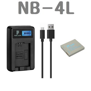 호환 캐논 NB-4L 호환배터리+충전기SET, NB-4L USB 1구충전기 1개+호환배터리 1개SET, 1개