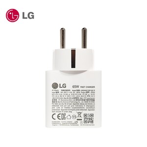 LG 14 15 16 17인치 그램 노트북 정품 USB C타입 PPS PD 65W 전원 어댑터 케이블 충전기 LP65WGC20P-EK, LG 정품 GAN USB-C 65W(케이블X), 1개