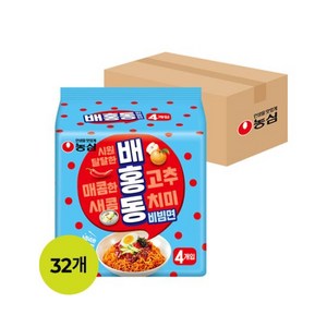 [농심]배홍동 비빔면 (137g x 4개 x 8팩 32개), 32개