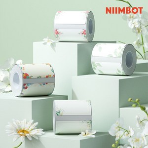 NIIMBOT 라벨프린터 라벨지 님봇 시노링크 B21 / B1 전용, 1개, B-16) 식물B 50x30