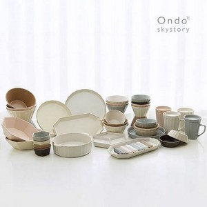 Ondo 온도 하늘이야기 6인조 49p 디너세트, 단품, 1개