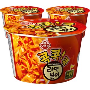 오뚜기 라면볶이 용기 120g, 3개