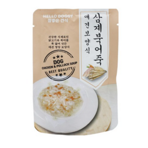 참좋은간식 애견보양식 삼계북어죽, 삼계+북어 혼합맛, 80g, 60개