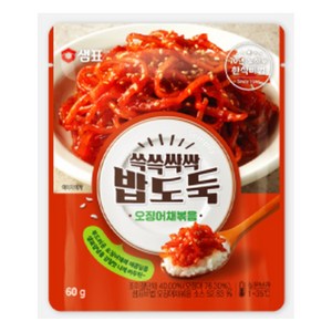 샘표 쓱쓱싹싹 밥도둑 오징어채볶음 60g, 10개