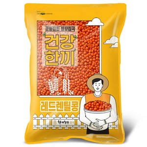 한끼농산 레드렌틸콩 슈퍼푸드, 2kg, 1개