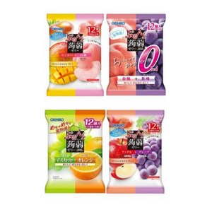 일본 오리히로 곤약젤리 맛 12개입 4봉지씩 총 48개 세트, 1개 세트