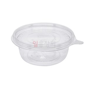 [ILYONG] 일회용 반찬 용기 JH 120파이 소 280ml 400세트 투명, 400개, 1세트