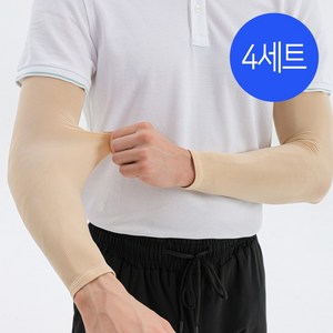 [2P X 4/ 손등형 2세트+손목형 2세트] 에이플심플 자외선 차단 쿨토시, 4세트, 스킨