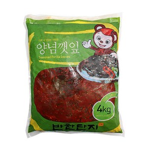 (무)(냉장)반찬단지 양념깻잎4kg, 4kg, 1개