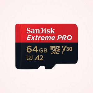 샌디스크코리아 공식인증정품 마이크로 SD 카드 익스트림 프로 QXCU 64GB ( SD 아답터포함 ), 1개