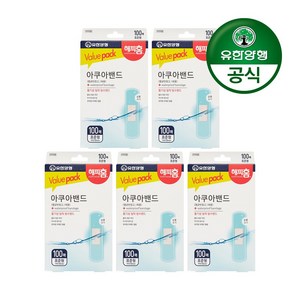 해피홈 아쿠아밴드 표준형, 100개입, 5개