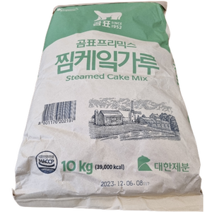 대한제분 곰표 프리믹스 찜케익가루 10kg 1개 찜케익가루 반죽재료