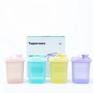 타파웨어 Tupperware 350ML 미니 슬림 과일 식초 꿀 효소 조미료 오일 밀봉용기 4종세트 집들이선물, 1개