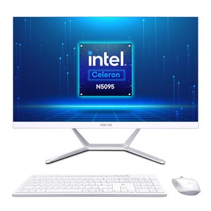 뷰라이프 24형 일체형PC N5095 윈도우11포함 무선키보드마우스 증정, 120GB, 8GB, 화이트, AP-D238-N5, WIN11 Po